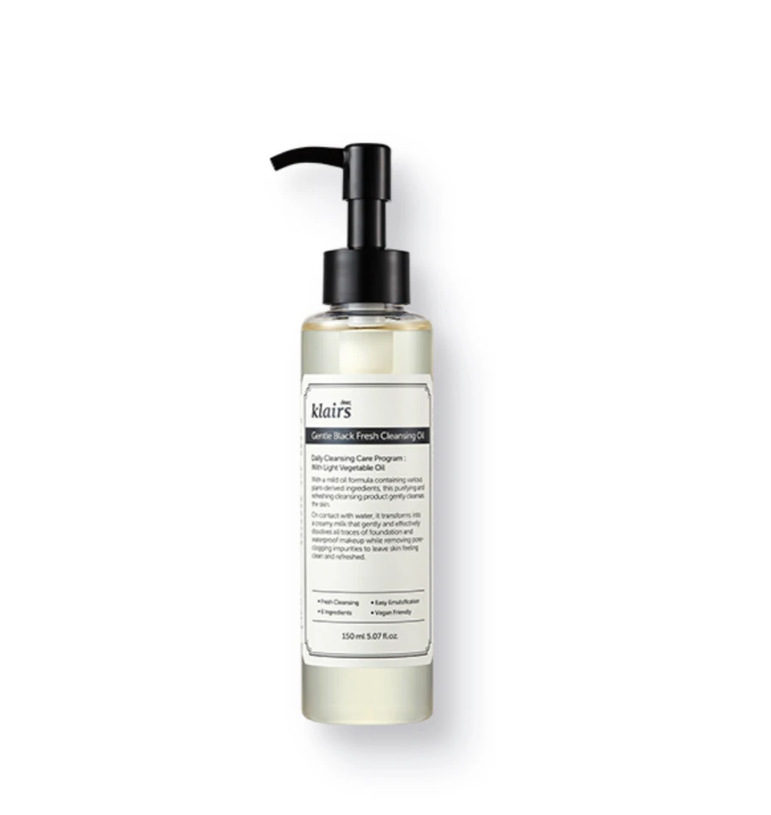 [dear Klairs] Gentle Black Fresh Cleansing Oil